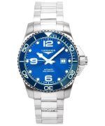 Longines HydroConquest Sunray Blue With Super-LumiNova Dial Automatic Diver's L3.782.4.96.6 300M Men's Watch