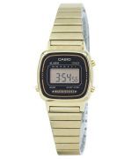 Casio Digital Stainless Steel Alarm Timer LA670WGA-1DF LA670WGA-1 Womens Watch