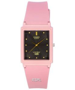 Casio Analog Pink Resin Strap Black Dial Quartz MQ-38UC-4A MQ38UC-4A Women's Watch
