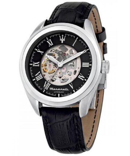 Maserati Traguardo Sport Skeleton Dial Automatic R8821112004 100M Men's Watch