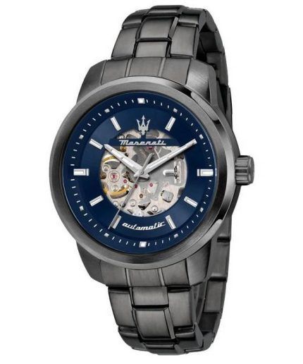 Maserati Successo Blue Skeleton Dial Automatic R8823121001 Men's Watch