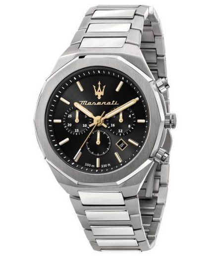 Maserati Stile Chronograph Black Dial Quartz R8873642010 100M Men's Watch