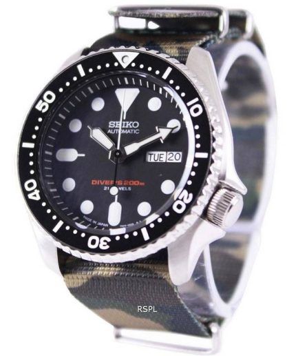 Seiko Automatic Diver's 200M Army NATO Strap SKX007J1-NATO5 Mens Watch