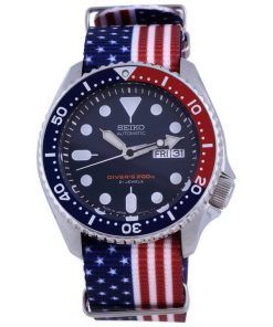 Seiko Automatic Divers Polyester Japan Made SKX009J1-var-NATO27 200M Mens Watch