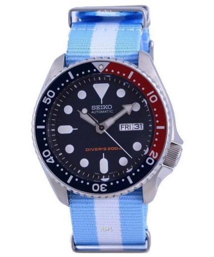 Seiko Automatic Divers Polyester SKX009K1-var-NATO24 200M Mens Watch