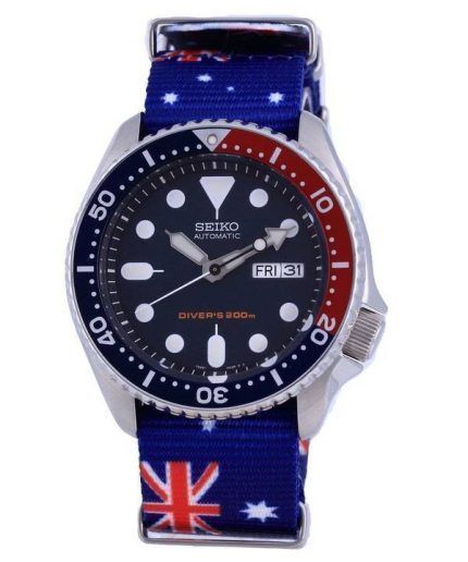 Seiko Automatic Divers Polyester SKX009K1-var-NATO30 200M Mens Watch