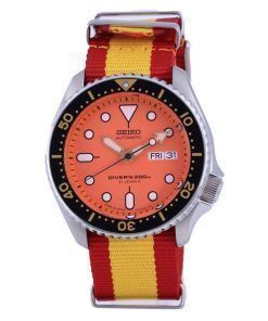 Seiko Automatic Divers Japan Made Polyester SKX011J1-var-NATO29 200M Mens Watch