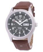 Seiko 5 Sports Automatic Japan Made Ratio Brown Leather SNZG09J1-LS12 Men's Watch