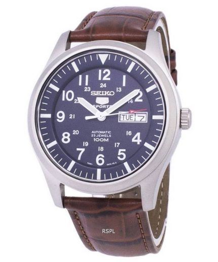 Seiko 5 Sports Automatic Ratio Brown Leather SNZG11K1-LS7 Men's Watch