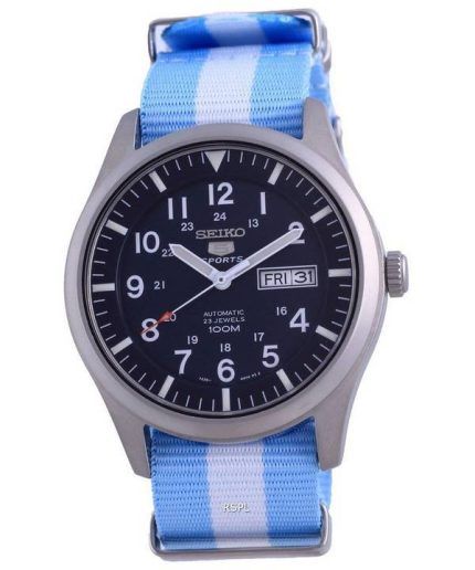 Seiko 5 Sports Automatic Polyester SNZG11K1-var-NATO24 100M Mens Watch