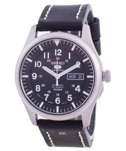 Seiko 5 Sports Black Dial Automatic SNZG15J1-var-LS16 100M Mens Watch