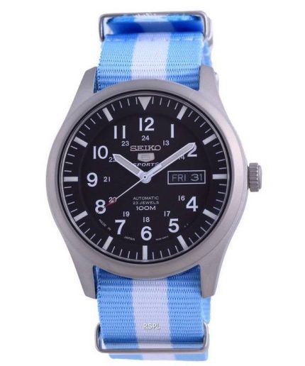 Seiko 5 Sports Automatic Polyester SNZG15J1-var-NATO24 100M Mens Watch