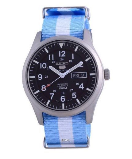 Seiko 5 Sports Automatic Polyester SNZG15K1-var-NATO24 100M Mens Watch