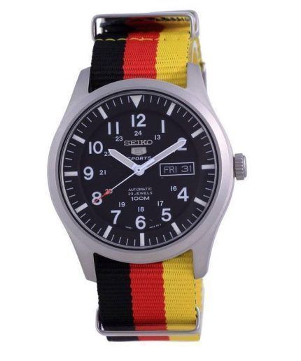 Seiko 5 Sports Automatic Polyester SNZG15K1-var-NATO26 100M Mens Watch