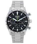 Seiko Urban Sports Chronograph Black Dial Quartz SSB413 SSB413P1 SSB413P 100M Men's Watch