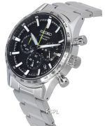 Seiko Urban Sports Chronograph Black Dial Quartz SSB413 SSB413P1 SSB413P 100M Men's Watch