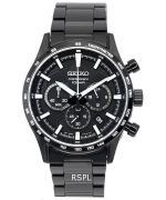 Seiko Urban Sports Chronograph Black Dial Quartz SSB415 SSB415P1 SSB415P 100M Men's Watch