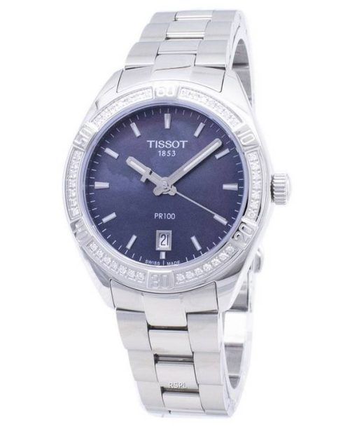 Tissot T-Classic PR 100 Lady Sport T101.910.61.121.00 T1019106112100 Diamond Accents Quartz Womens Watch