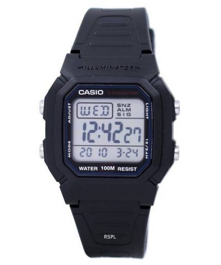 Casio Digital Classic Illuminator W-800H-1AVDF W-800H-1AV Mens Watch