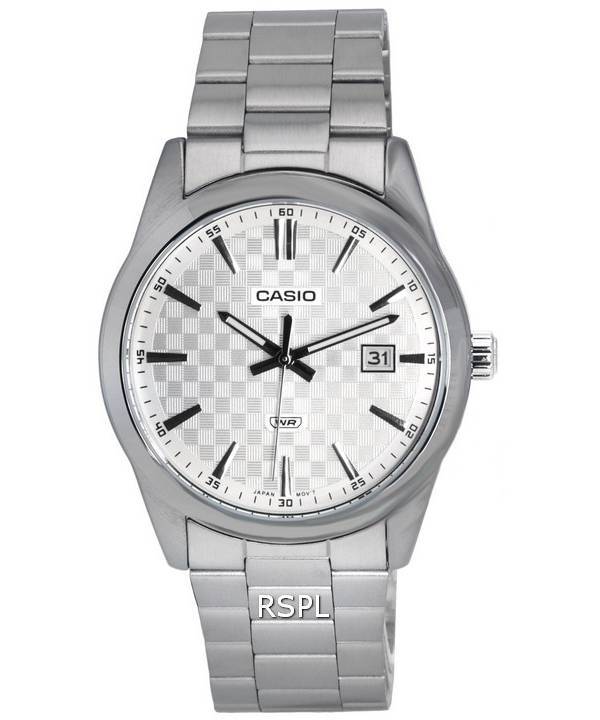 Casio Analog Stainless Steel Silver Dial Quartz MTP-VD03D-7A MTPVD03D-7 Men's Watch