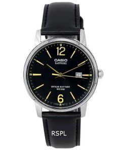 Casio Analog Leather Strap Black Dial Quartz MTS-110L-1A MTS110L-1 Men's Watch