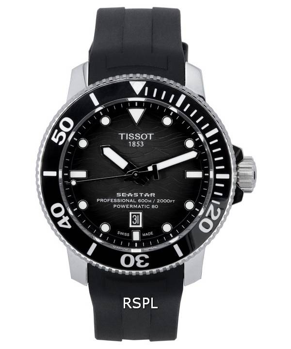 Tissot Seastar 2000 Professional Powermatic 80 Grey Dial Diver's T120.607.17.441.00 T1206071744100 600M Men's Watch