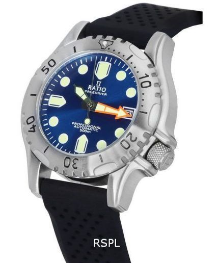 Ratio FreeDiver Professional Sapphire Blue Sunray Dial Automatic RTF019 500M Men's Watch