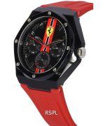 Scuderia Ferrari Aspire Silicone Strap Black Dial Quartz 0830870 Men's Watch