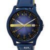 Armani Exchange Hampton Leather Strap Blue Dial Quartz AX2442 Men's Watch