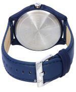 Armani Exchange Hampton Leather Strap Blue Dial Quartz AX2442 Men's Watch