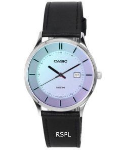 Casio Standard Analog Leather Strap Multicolor Dial Quartz MTP-E605L-7E MTPE605L-7E Men's Watch