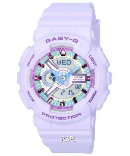 Casio Baby-G Analog Digital Pastel Meets Metallic Quartz BA-110XPM-6A BA110XPM-6 100M Womens Watch