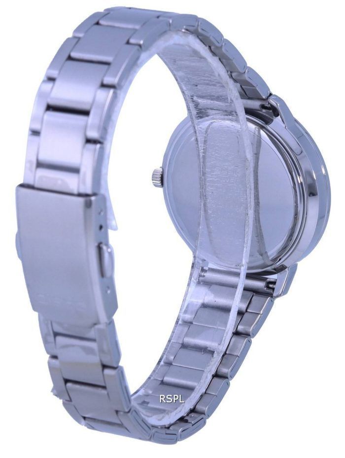 Casio Analog Silver Dial Stainless Steel Quartz LTP-B115D-7E LTPB115D-7 Womens Watch