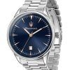 Maserati Tradizione Stainless Steel Blue Dial Quartz R8853146002 100M Men's Watch