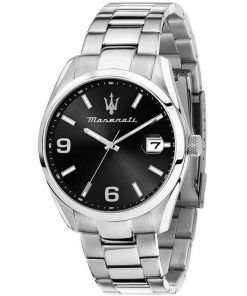 Maserati Attrazione Stainless Steel Black Dial Quartz R8853151007 Men's Watch