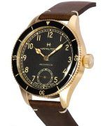 Hamilton Khaki Aviation Pilot Pioneer Bronze Black Dial Mechanical H76709530 100M Men's Watch