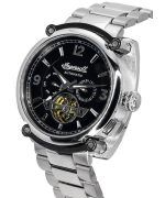Ingersoll The Michigan Stainless Steel Dark Blue Open Heart Dial Automatic I01107 Men's Watch