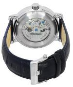 Ingersoll The Row Sun And Moon Phase Leather Strap Skeleton Silver Dial Automatic I12401 Mens Watch