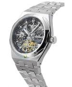 Ingersoll The Broadway Dual Time Skeleton Black Dial Automatic I12901 Mens Watch