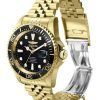 Invicta Pro Diver Professional Gold Tone Stainless Steel Black Dial Automatic Diver's 39348 200M Men's Watch