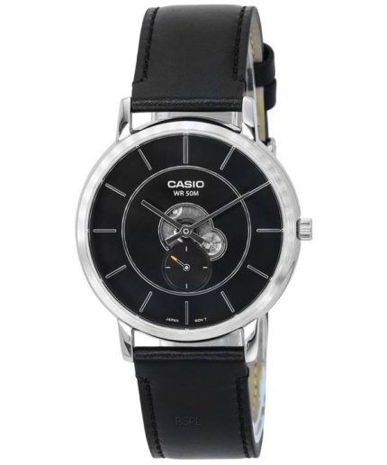 Casio Standard Analog Leather Strap Black Dial Quartz MTP-B130L-1A MTPB130L-1 Men's Watch