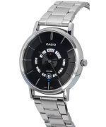 Casio Standard Analog Stainless Steel Black Dial Quartz MTP-B135D-1A MTPB135D-1 Men's Watch