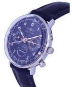 Zeppelin LZ129 Hindenburg Moonphase Blue Dial Quartz 7037-3 70373 Women's Watch