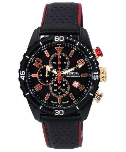 Festina Sport Chronograph Black Dial Quartz 20519-4 100M Men's Watch
