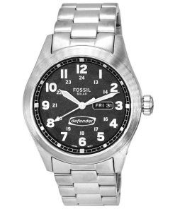 Fossil Defender Solar Powered Stainless Steel Black Dial FS5976 100M Men's Watch