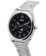 Casio Standard Analog Moon Phase Black Dial Quartz MTP-M300D-1A MTPM300D-1 Men's Watch