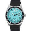 Citizen Eco-Drive Rubber Strap Turquoise Dial AW1760-14X 100M Men's Watch