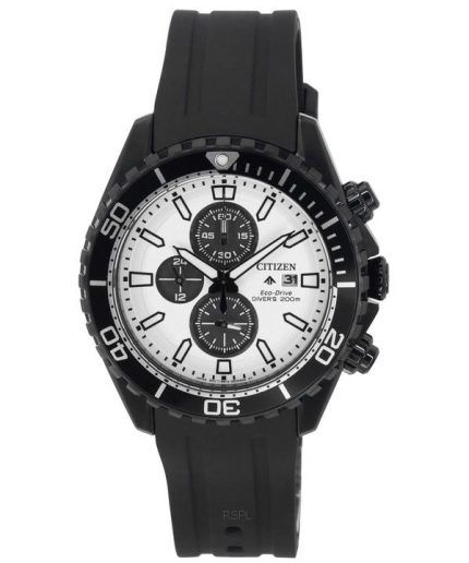 Citizen Promaster Marine Eco-Drive Chronograph White Dial Diver's CA0825-05A 200M Men's Watch