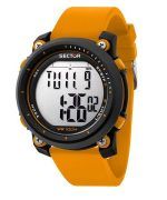 Sector EX-38 Digital Orange Plastic Strap Quartz R3251546001 100M Mens Watch