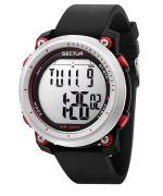 Sector EX-38 Digital Black Plastic Strap Quartz R3251546002 100M Mens Watch